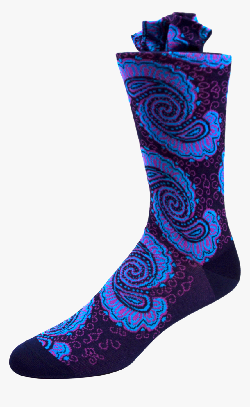 Ocean Waves Men S Paisley Socks, HD Png Download