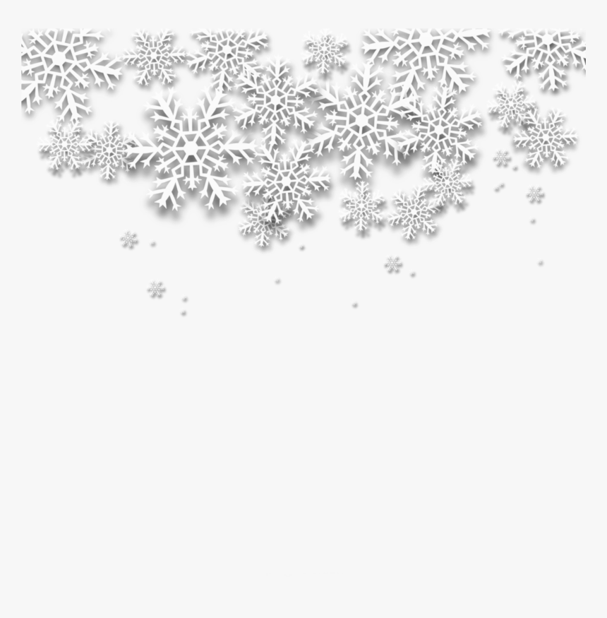 #ftestickers #snow #snowflakes #border #aesthetic #transparent, HD Png Download
