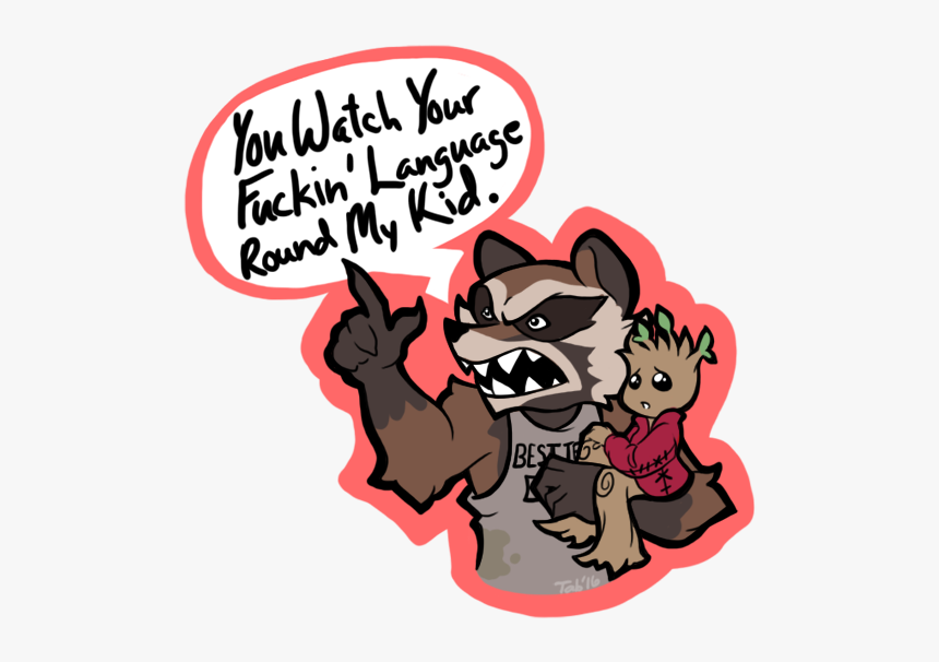 Marvel, Rocket Raccoon, And Groot Image, HD Png Download