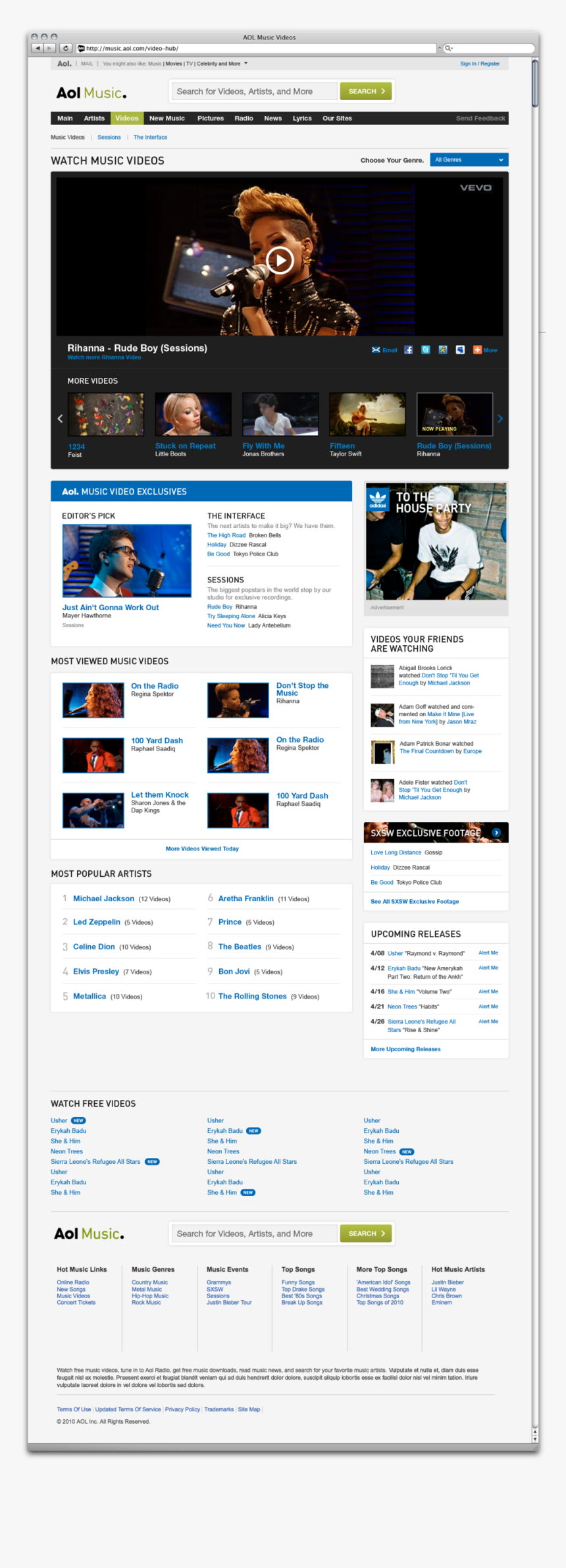 01 Aol Musicvideohub, HD Png Download