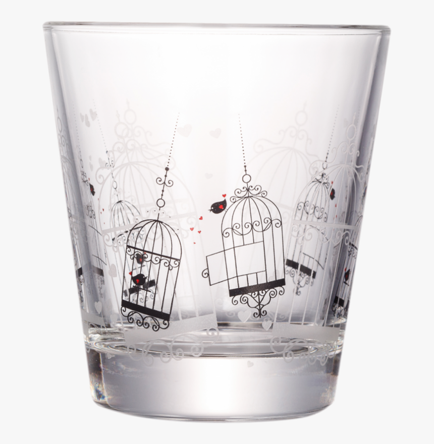 Friends Bird Cage Water Glass, HD Png Download