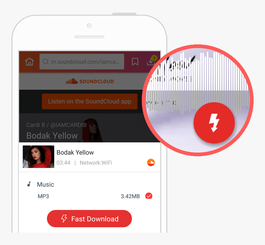 Download Soundcloud Music, HD Png Download