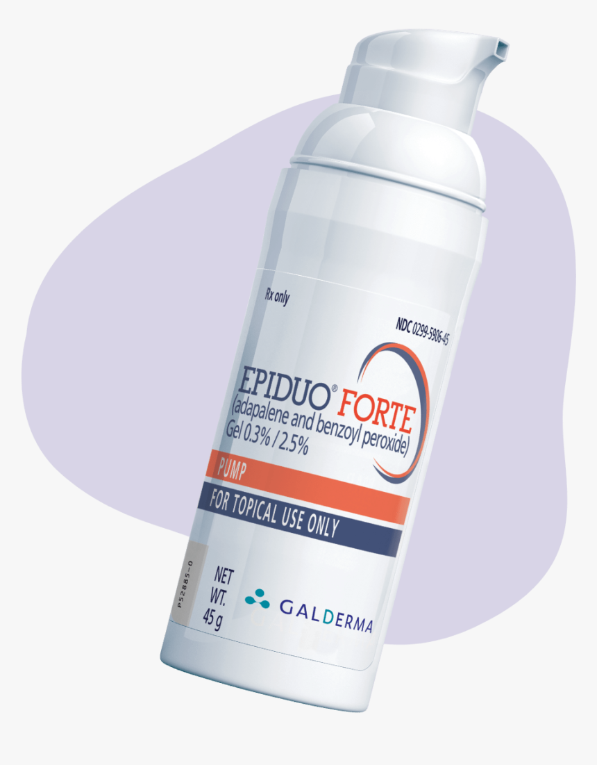 Bottle Of Epiduo Forte Gel, HD Png Download