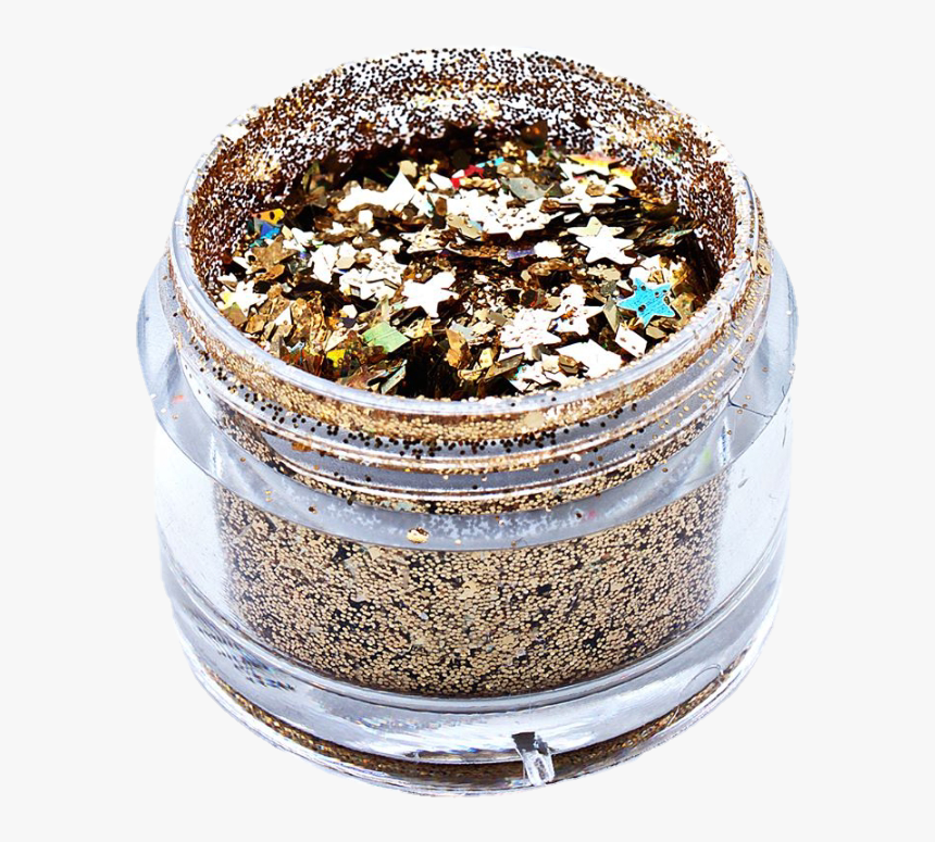 #glitter #gold #makeup #potofgold #golden #brown #yellow, HD Png Download