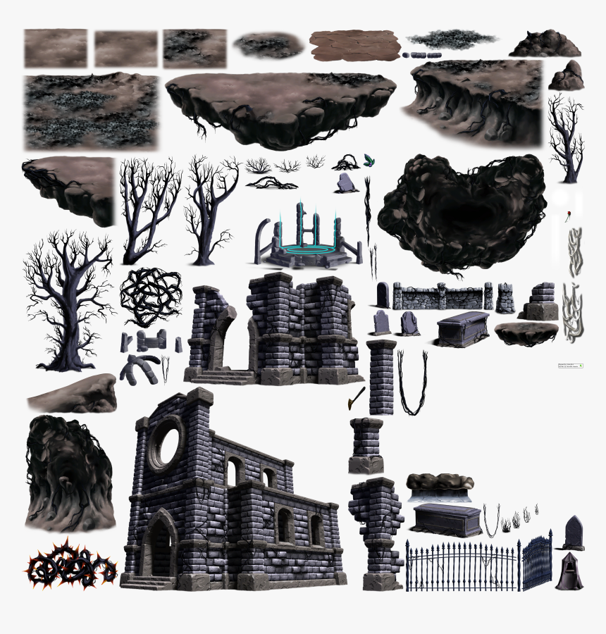 Click For Full Sized Image Haunted Forest Objects, HD Png Download