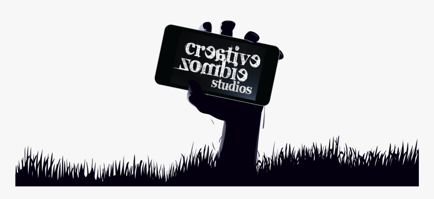 Zombie Hand With Grass, HD Png Download