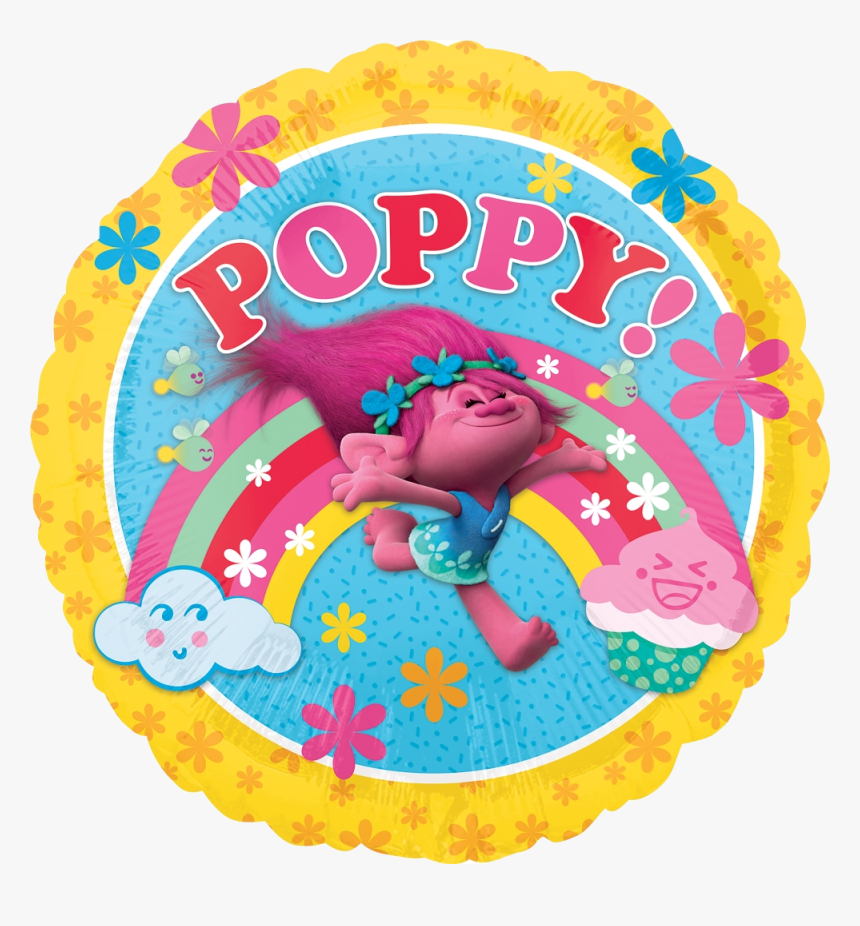 Trolls - Poppy - Balloon - Trolls Balloon , Png Download, Transparent Png