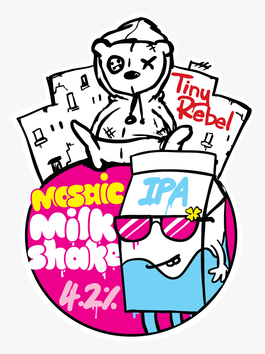 Tiny Rebel Strawberry Milkshake , Png Download, Transparent Png