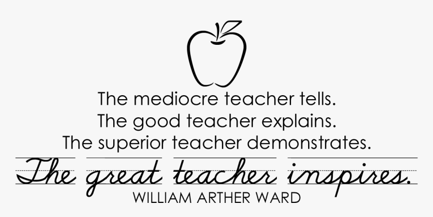 Great Teacher Quote, HD Png Download