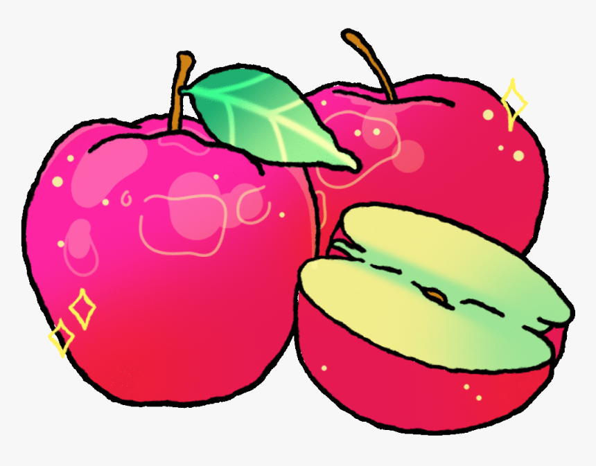 Apple Fruit Sticker By Selena Gomez, HD Png Download