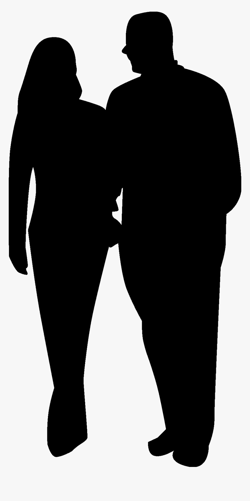 Family Silhouettes Vector Icon Template Clipart Free, HD Png Download