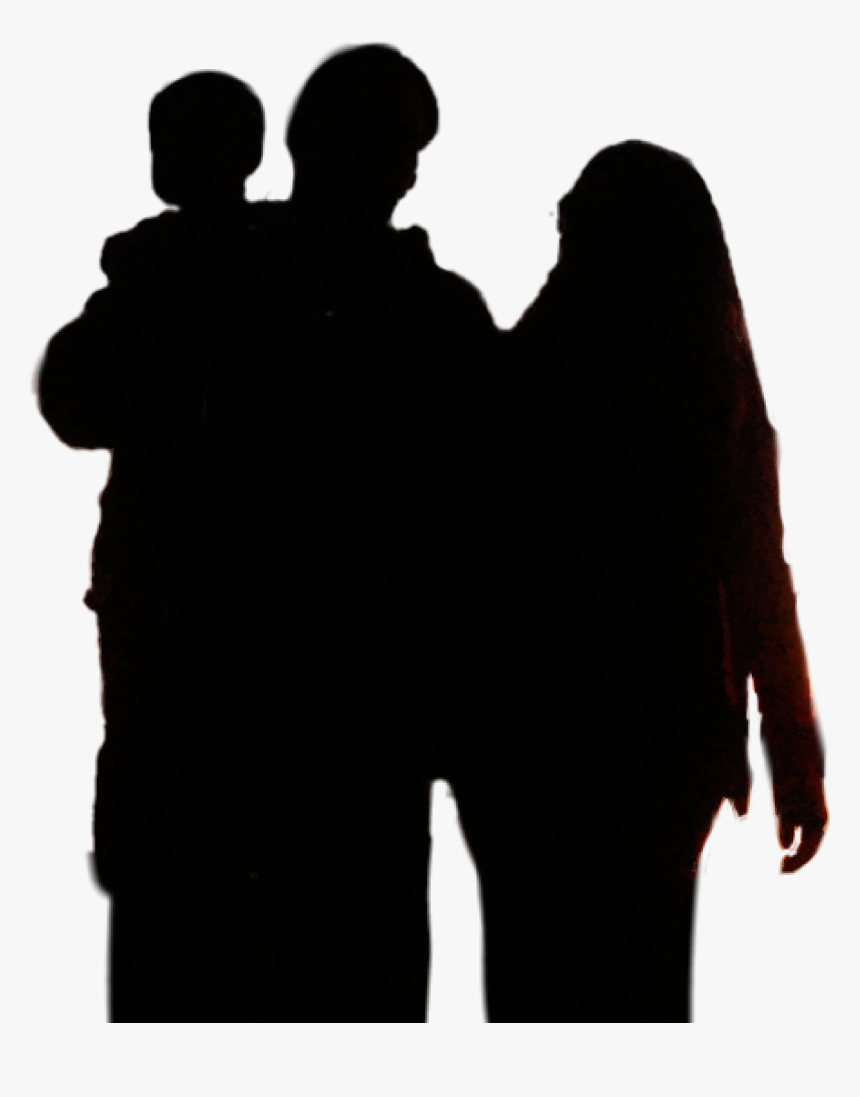 #motherfather&baby #family #silhouette, HD Png Download