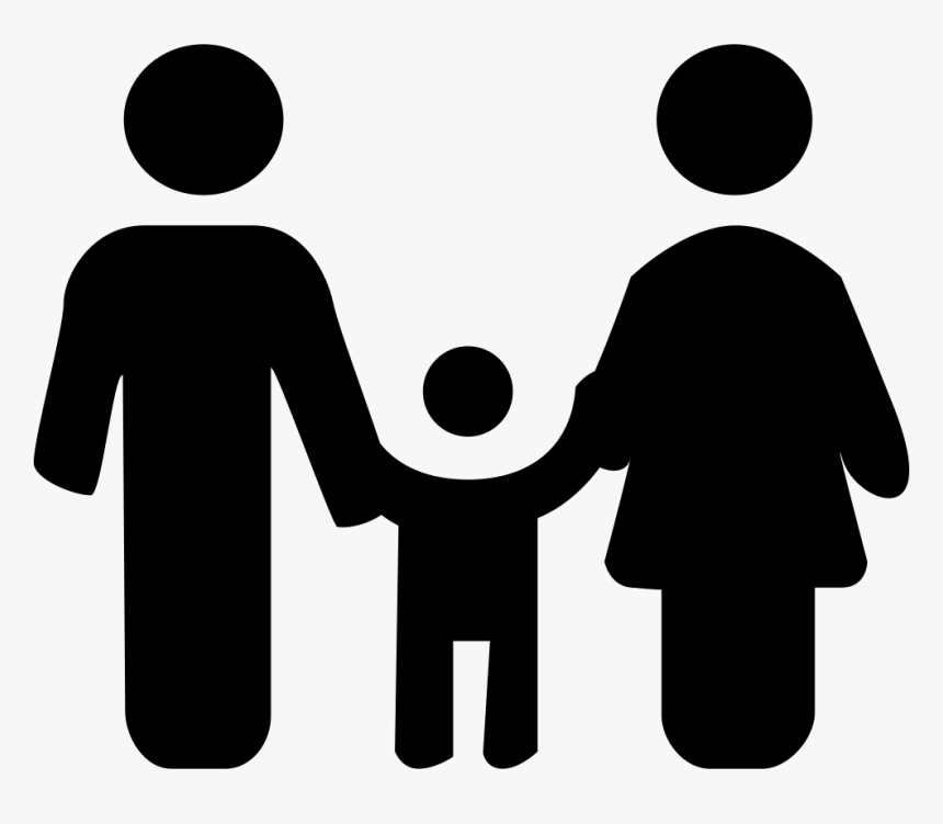 Mother And Father Silhouette , Png Download, Transparent Png