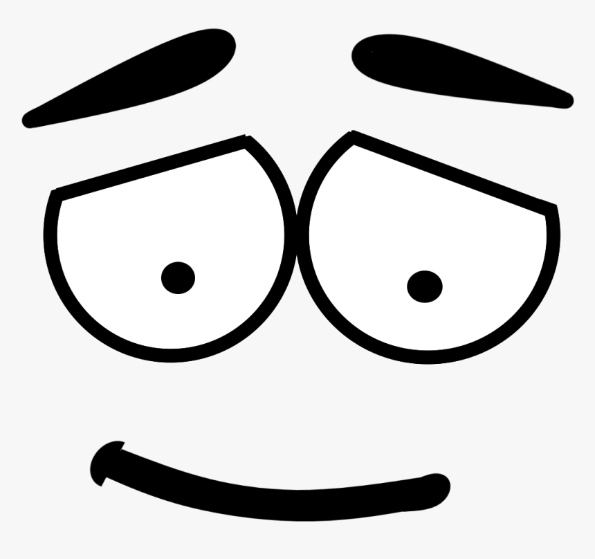 Outline Face Art Emoji Png Transparent Image, Png Download