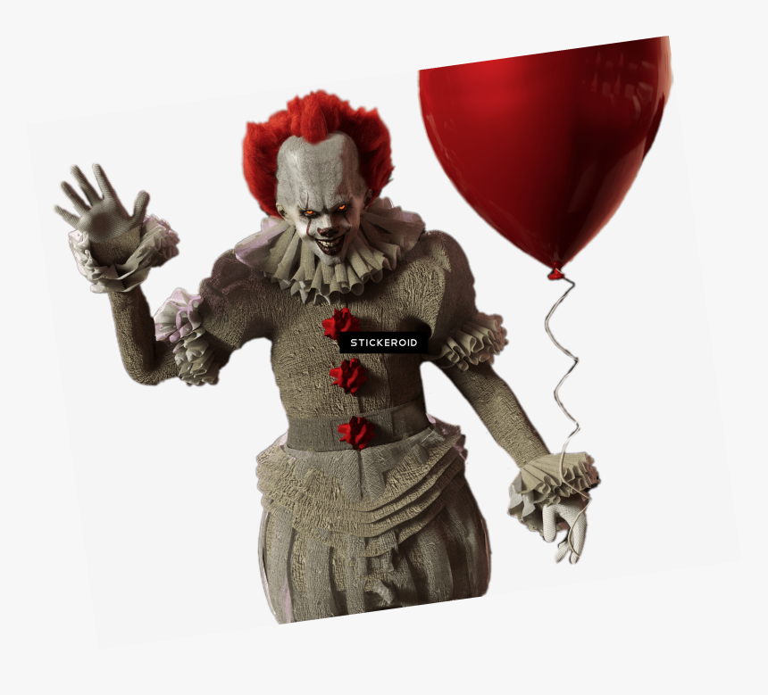 It Pennywise With Red Balloon , Png Download, Transparent Png