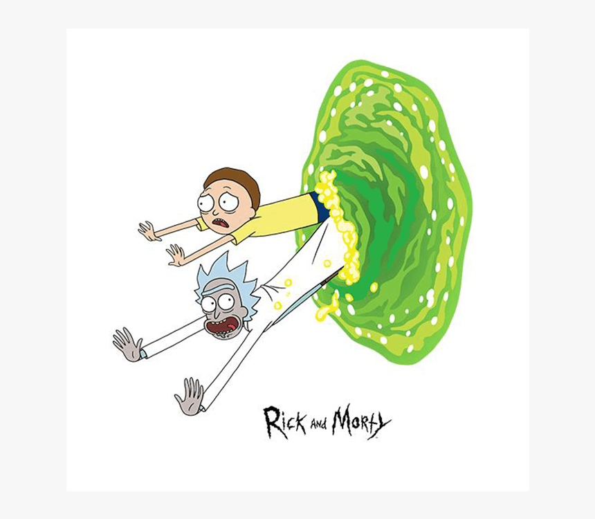 Tealer Rick Morty Portal Blanc Zoom, HD Png Download