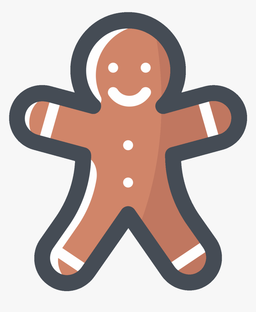 Gingerbread Man Icon, HD Png Download , Transparent Png Image - PNGitem