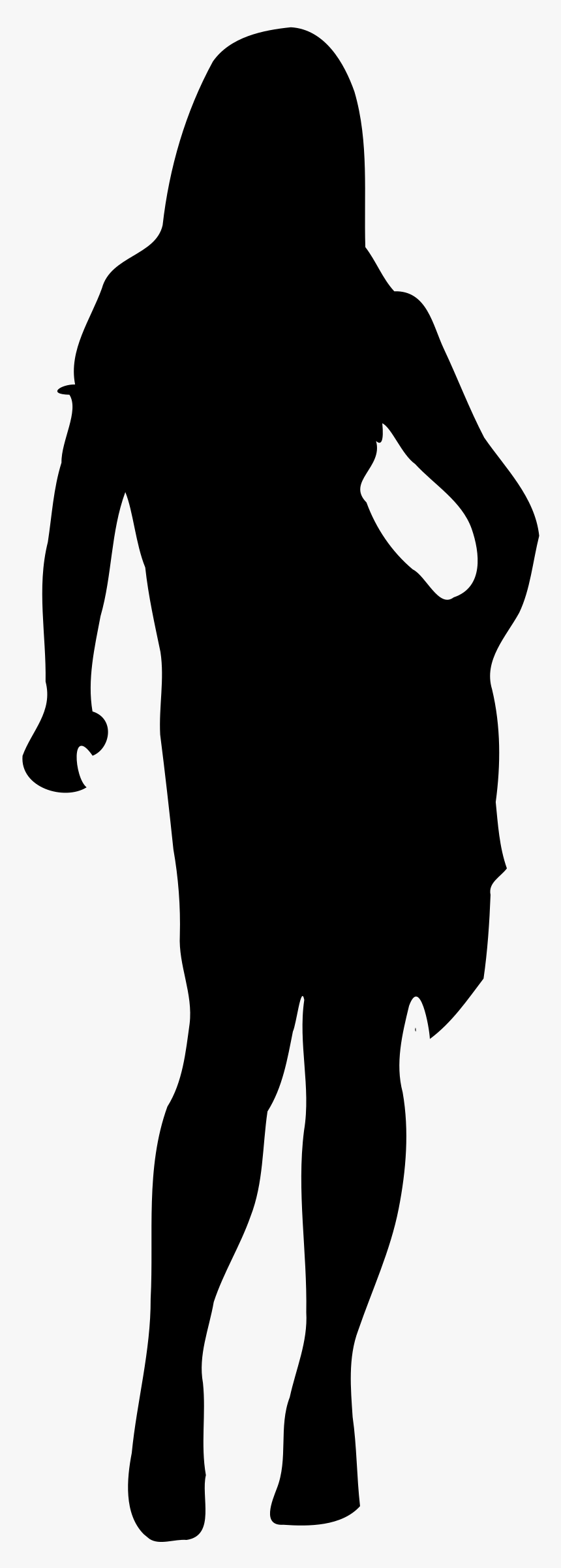 Clipart - Woman Walking Away Silhouette, HD Png Download