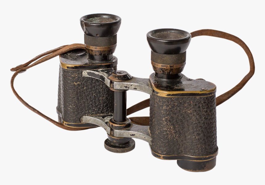 Binoculars, Old, Nostalgia, Distant - Vintage Binoculars Png, Transparent Png