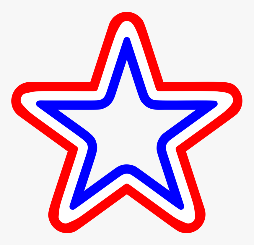 Tattoo Art & Design Tattoo Artist Nautical Star Kurt - Red White And Blue Star Clipart, HD Png Download