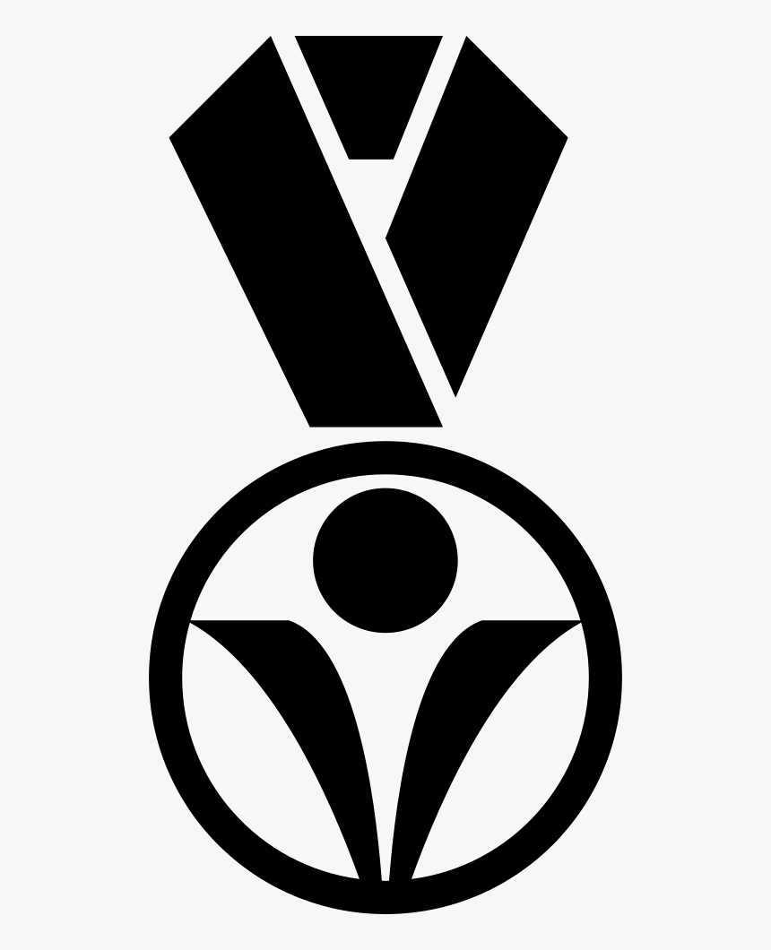 Medal Of Circular Shape Hanging Of A Ribbon Necklace - Medal Logo, HD Png Download