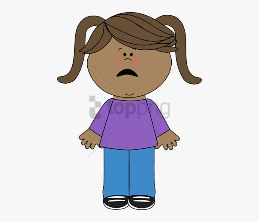 Transparent Confused Clipart - Clip Art Girl Walking, HD Png Download
