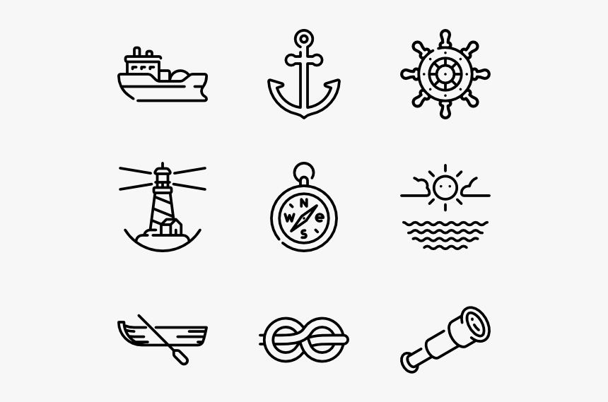 Nautical - Sew Icons, HD Png Download