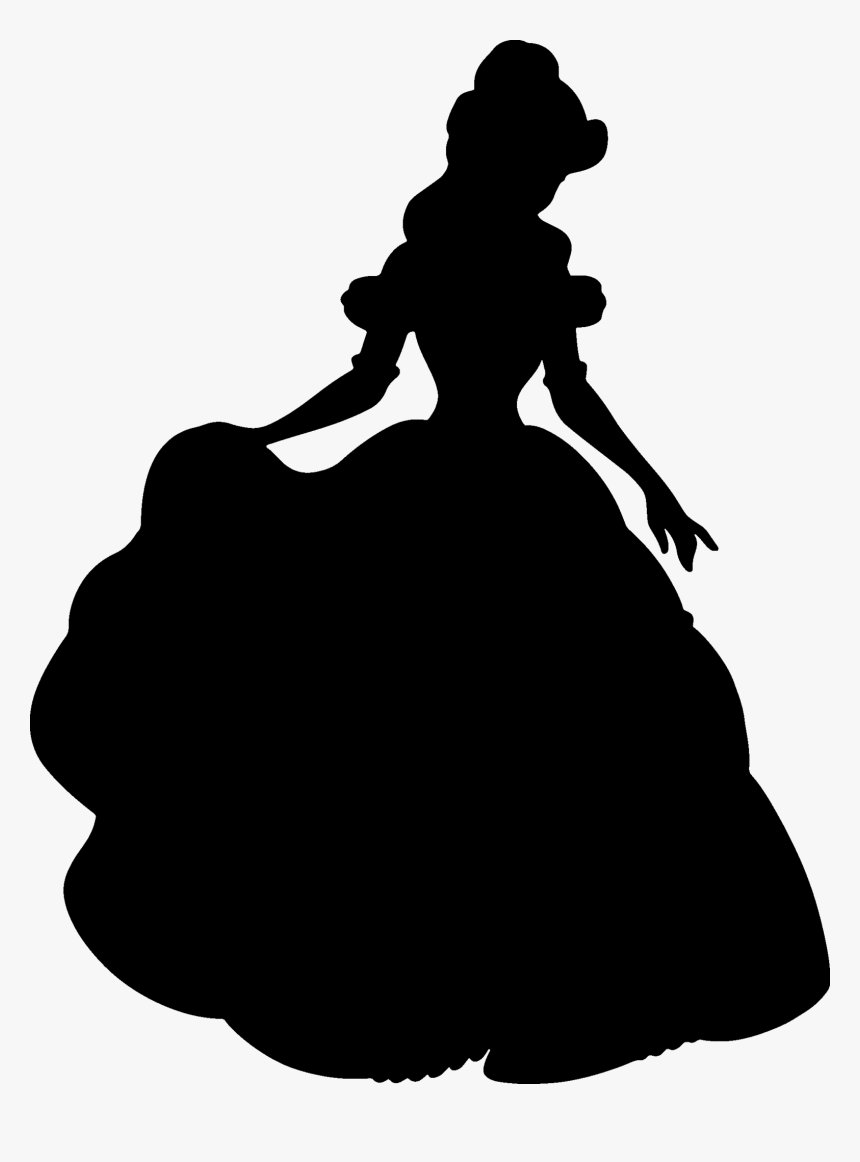 Victorian-fashion - Disney Princess Silhouette Belle, HD Png Download