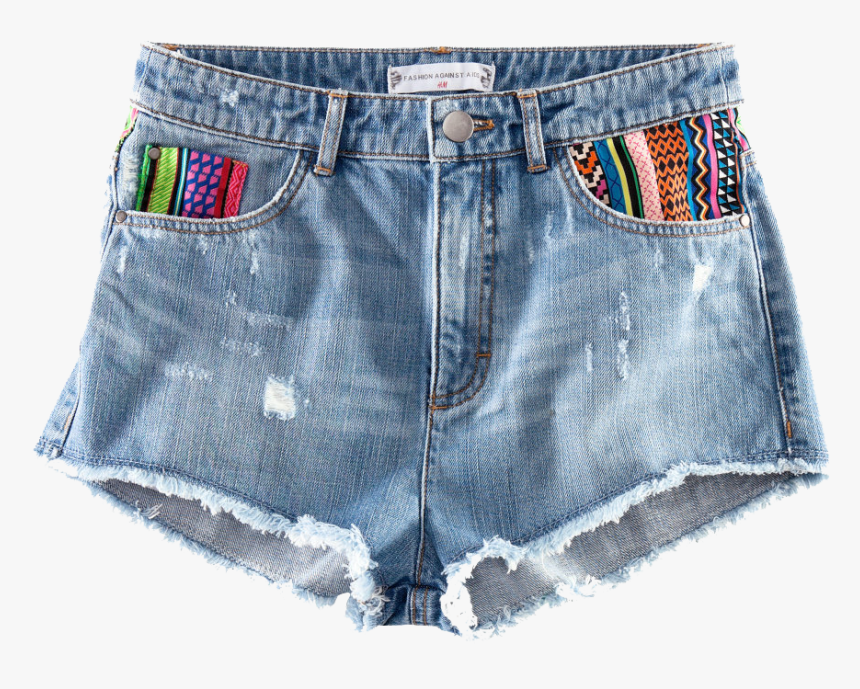 Jeans Clipart Jean Short - H&m Fashion Against Aids Shorts, HD Png Download