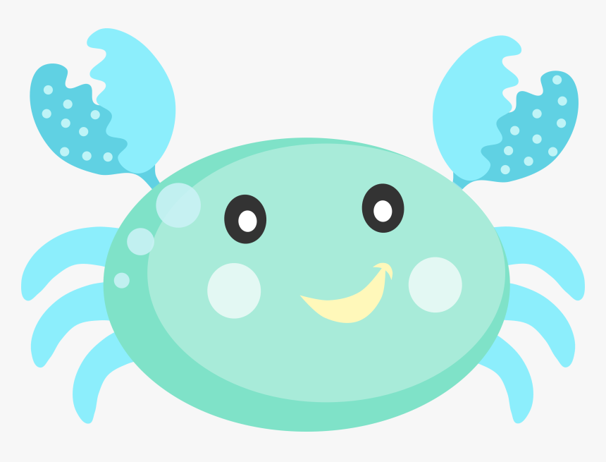 Crab Clipart Nautical - Bichinhos Fundo Do Mar Png, Transparent Png