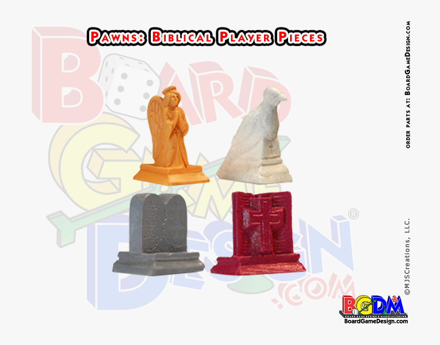 Bible / Biblical Board Game Player Pieces, Angel, Dove, - Game Board Players Pieces, HD Png Download