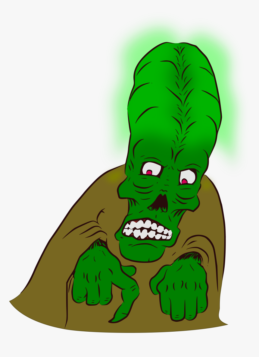 Monster, Alien, Creepy, Glow, Green, Halloween, Hands - Clip Art, HD Png Download