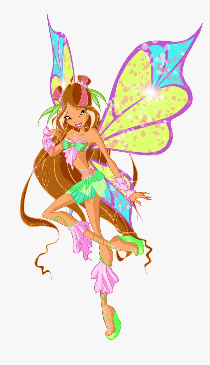 Fairy Clipart Flora - Winx Club Flora Sophix, HD Png Download