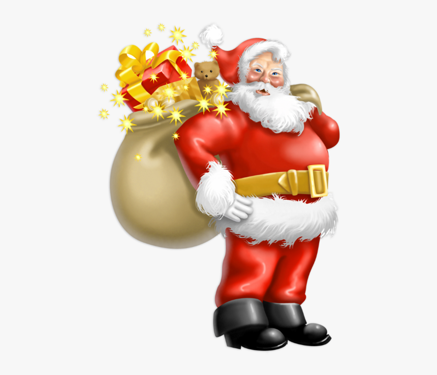 Santa Clipart Computer - Christmas Santa Images Png, Transparent Png