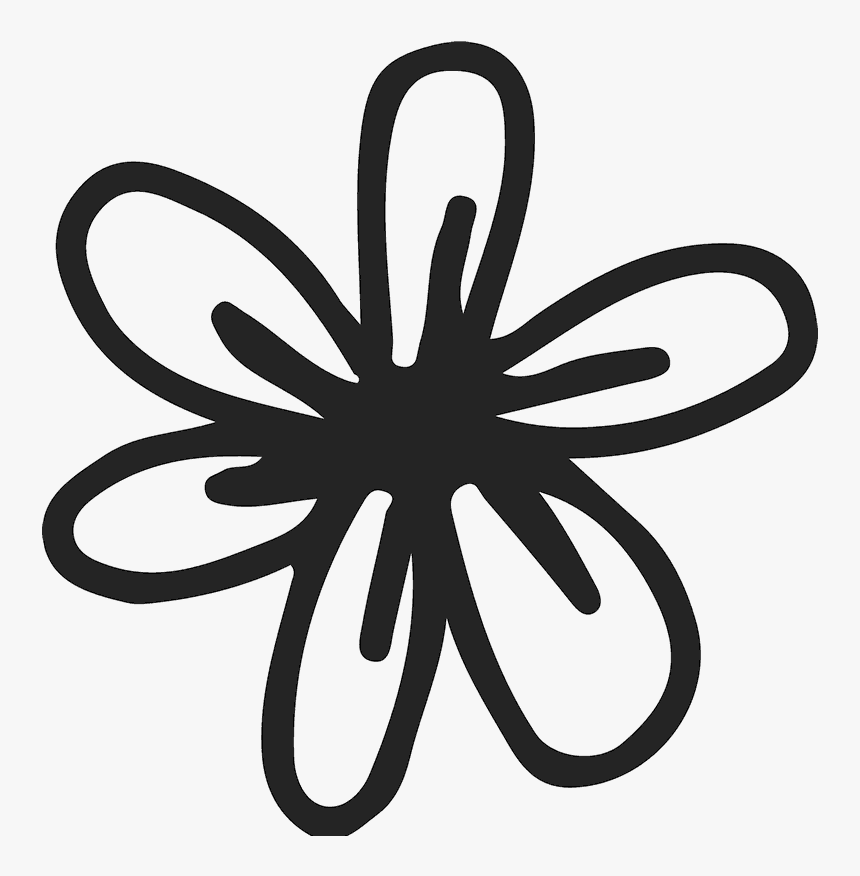 Hand Drawn Flower Png, Transparent Png