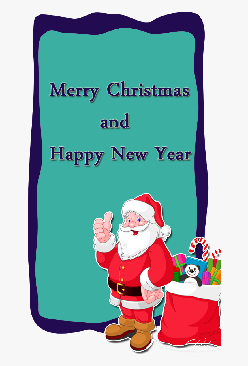 Transparent Merry Christmas Wishes Clipart - Santa Claus Easy Drawing, HD Png Download