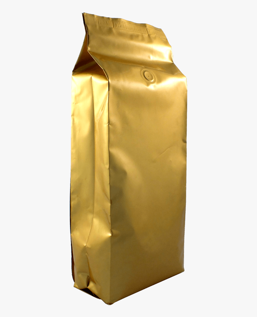 Side Gusset Coffee Bag Gold - Handbag, HD Png Download
