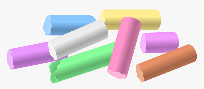 Chalk Pieces Png Clip Art - Transparent Background Chalk Clipart, Png Download