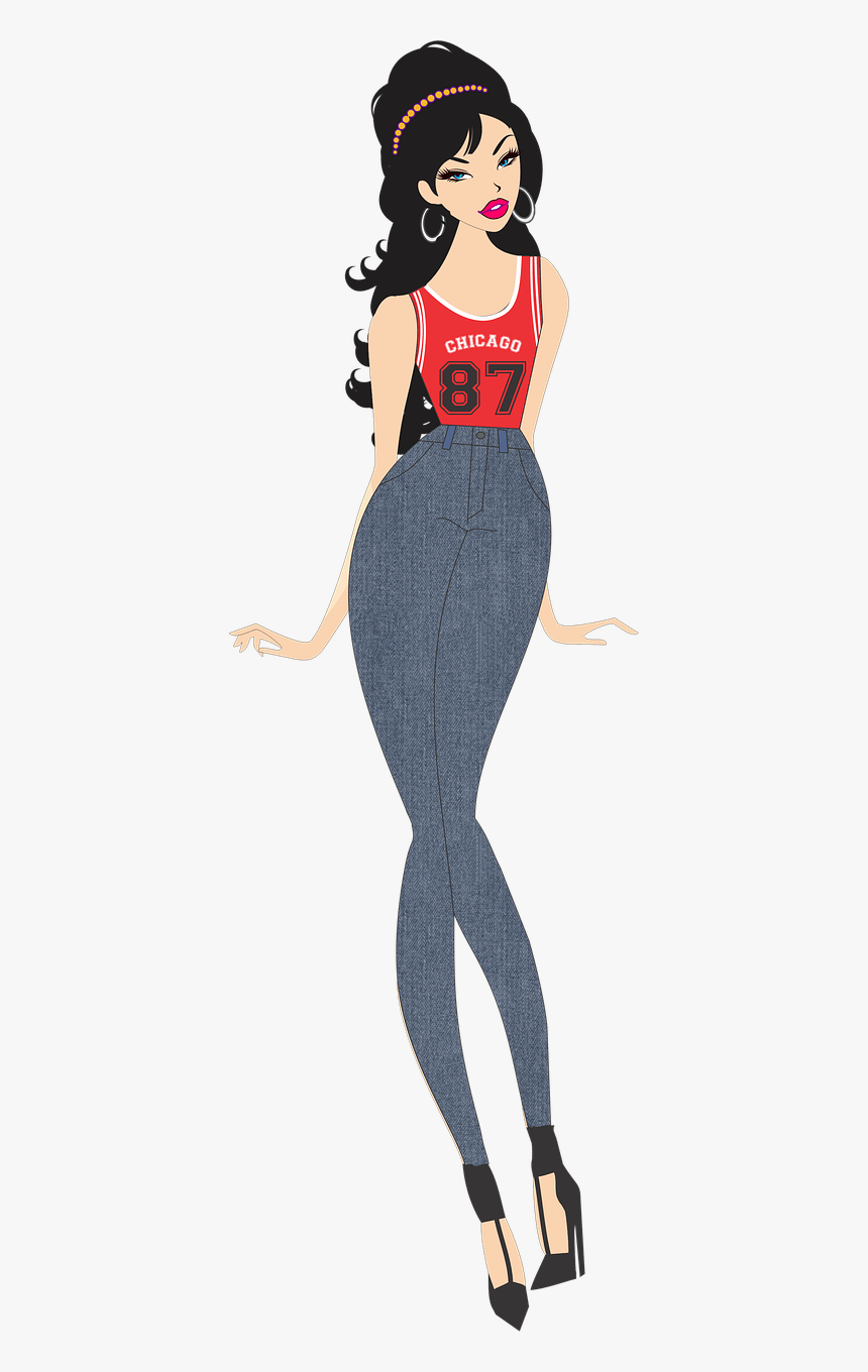 Woman With Grey Legging Clipart Clip Arts - Fashion, HD Png Download