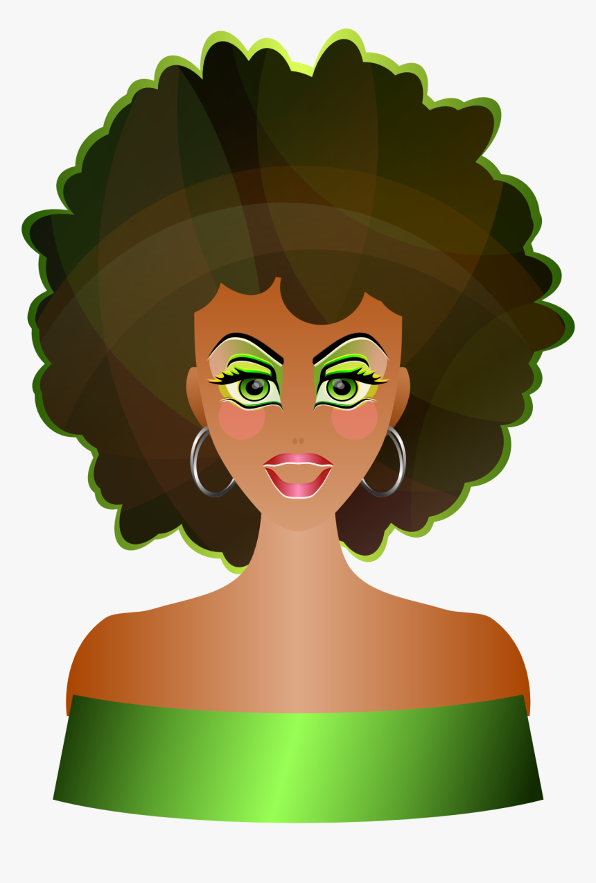 Confused Clipart Woman Natural Hair Clip Art Hd Png Download