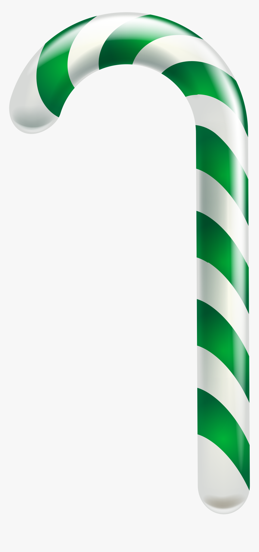 Transparent Candies Clipart - Green Candy Cane Png, Png Download
