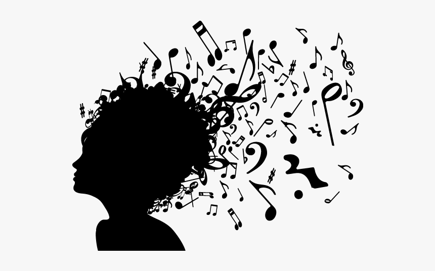 Musical Note Musical Theatre Silhouette Lyrics - Development Of Music, HD Png Download