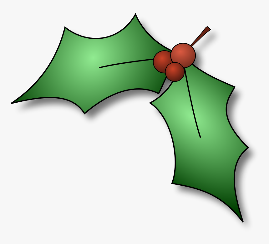 Holly Leaves - Clip Art Holly, HD Png Download