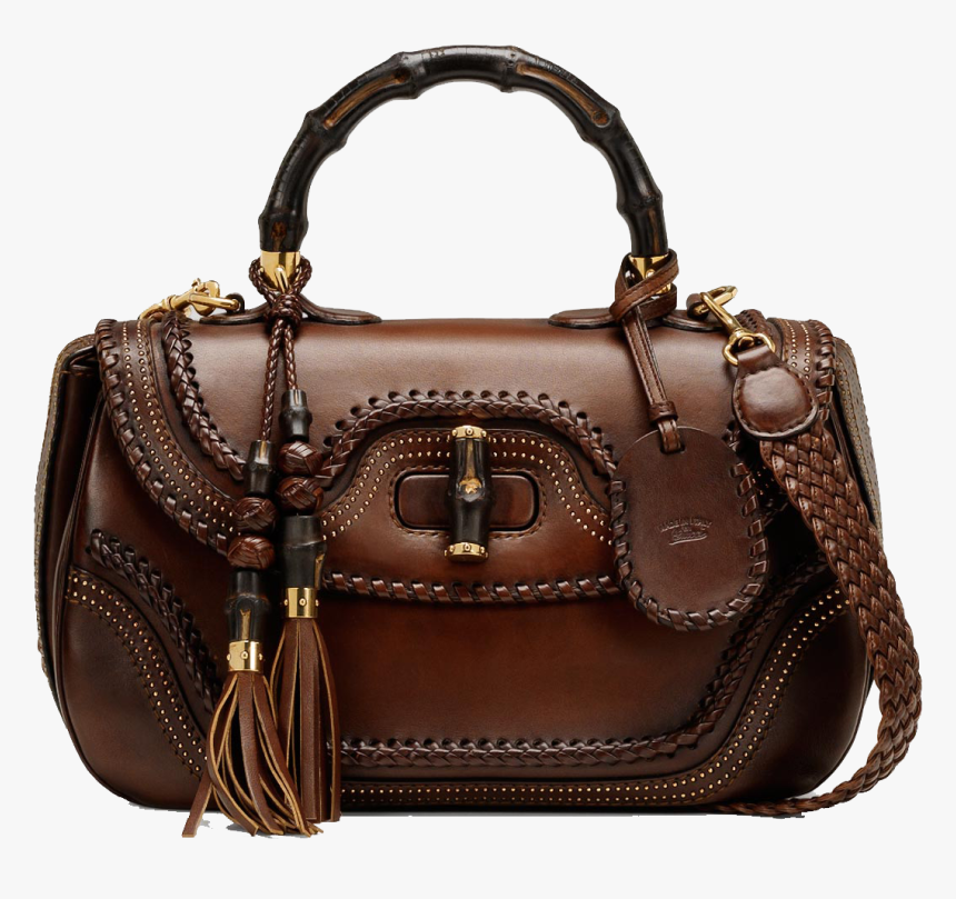 Gucci Bags Gucci Bamboo Bag, Gold Handbags, Stylish - Handbag, HD Png Download