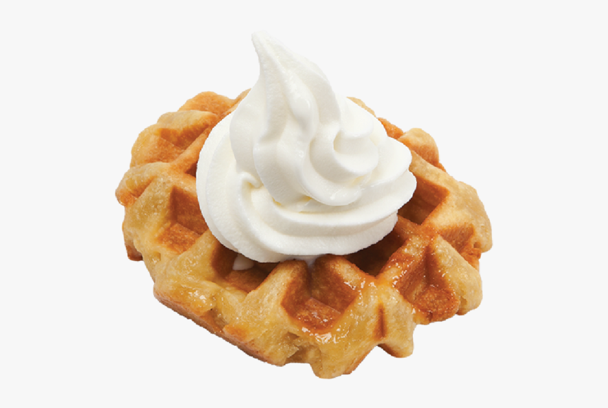 Whipped Cream Png - Waffles Ice Cream Png, Transparent Png