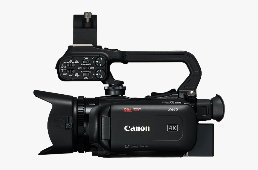 4k Video Camera Png - Canon Xa40, Transparent Png