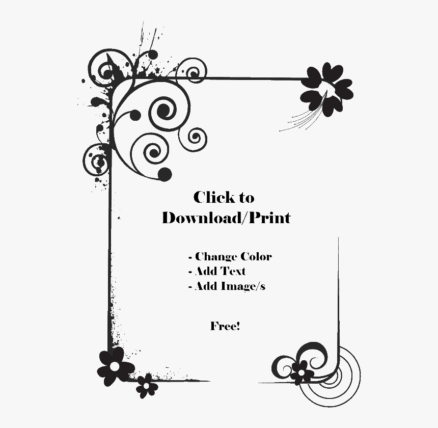Flower Page Border Design Black And White Intraday mcx gold silver
