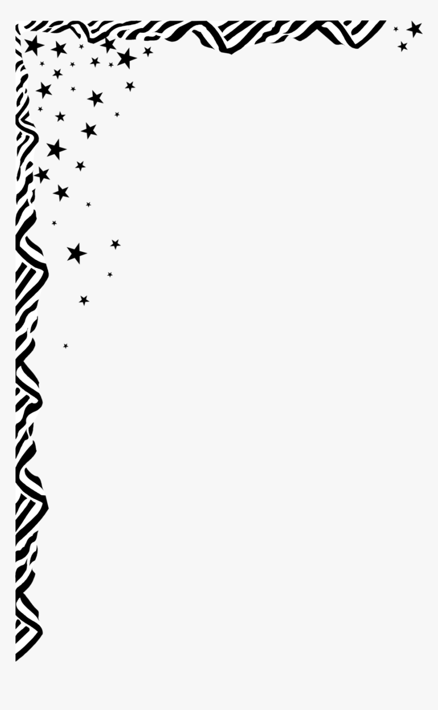 Download Frames Black And White Stars Clipart Borders - July Clip Art Borders, HD Png Download