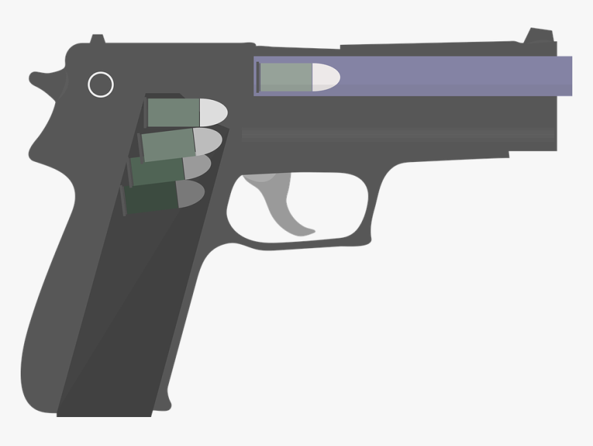 Pistola, Bala, Arma, Militar, Ejército, Arma De Fuego - Revolver, HD Png Download