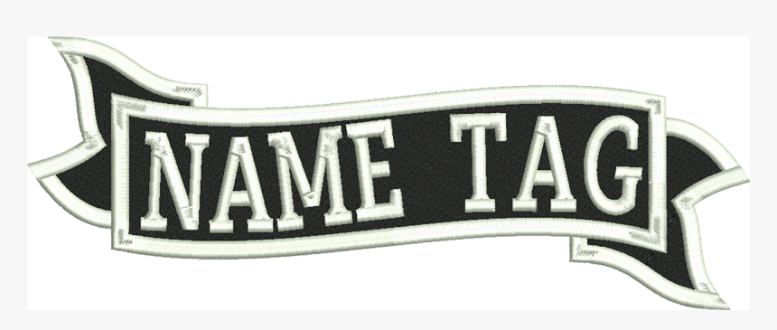 Custom Banner Name Tag Biker Vest Patch Emblem Hd Png Download